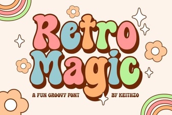 Retro Magic Font for Creative Design Projects