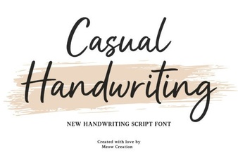 Casual Handwriting Font for Creative Projects