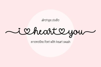 I Heart You Font: Creative Typography for Love-Themed Designs