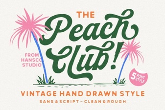 Peach Club Font: Creative Typography for Modern Designs