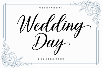 Elegant Wedding Day Font for Stunning Invitations and Designs