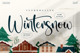 Wintersnow Font: Elegant Winter-Themed Typography for Creative Projects