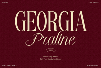 Georgia Praline Font for Elegant Typography Projects